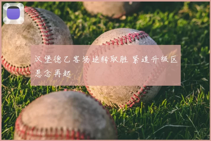 汉堡德乙客场逆转取胜 紧追升级区悬念再起